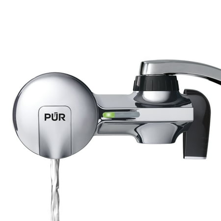 PUR PLUS Faucet Mount Water Filtration System, Chrome, PFM400H