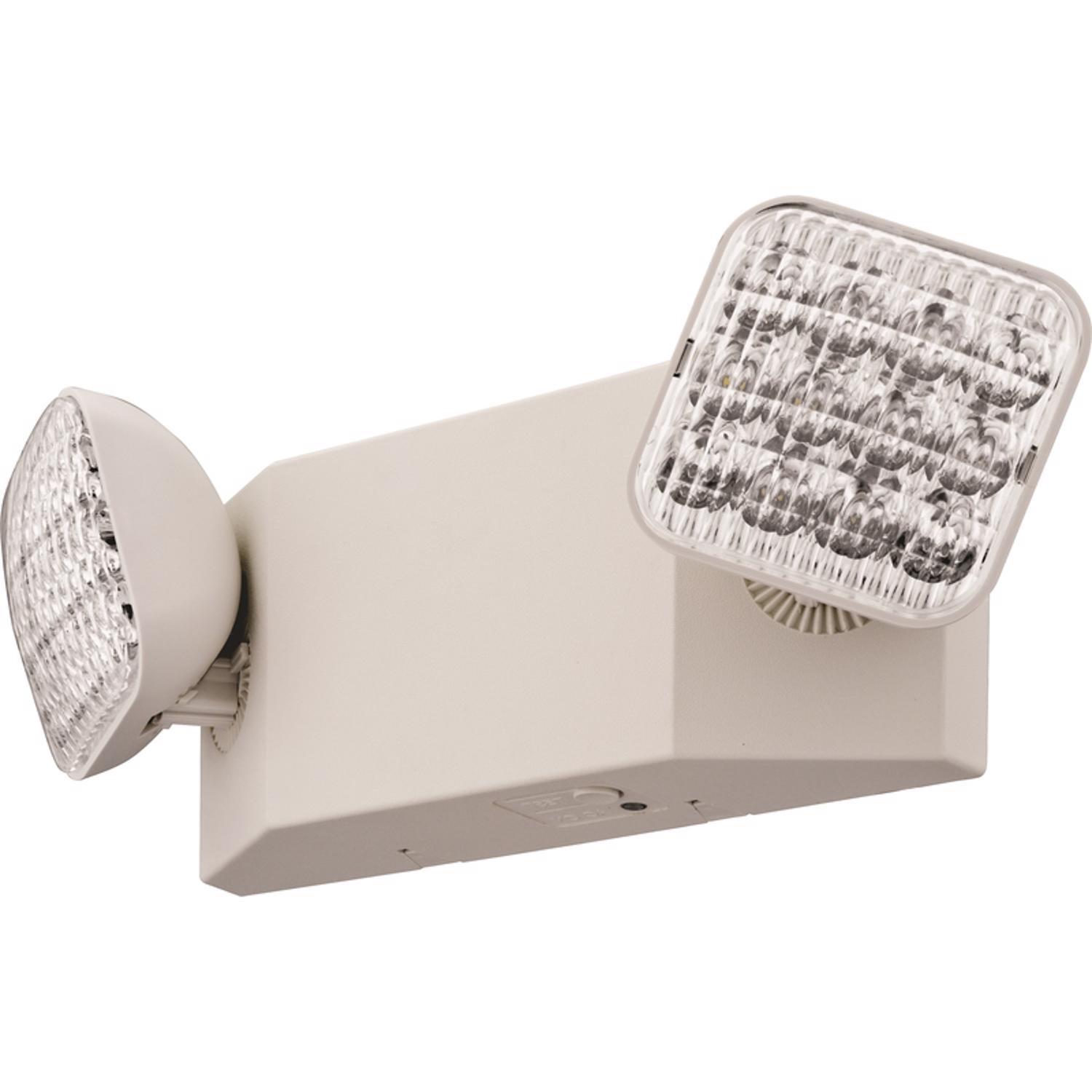 Lithonia Lighting Switch Hardwired LED Off White Emergency Light - Stu's Home Improvement Outlet