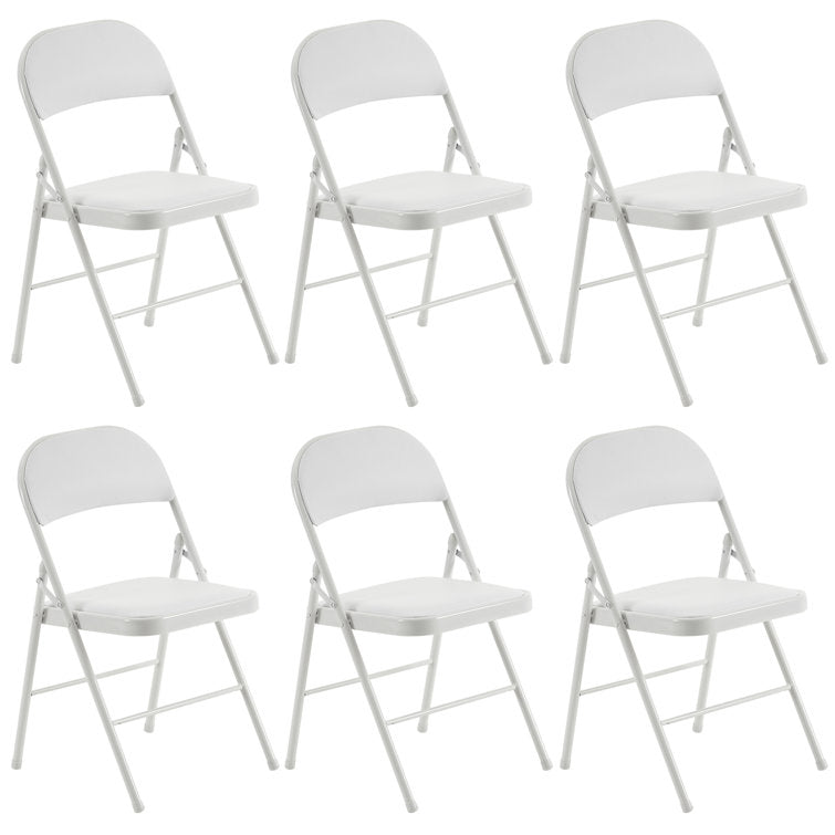 Frankie Vinyl Padded Stackable Folding Chair Set of 6