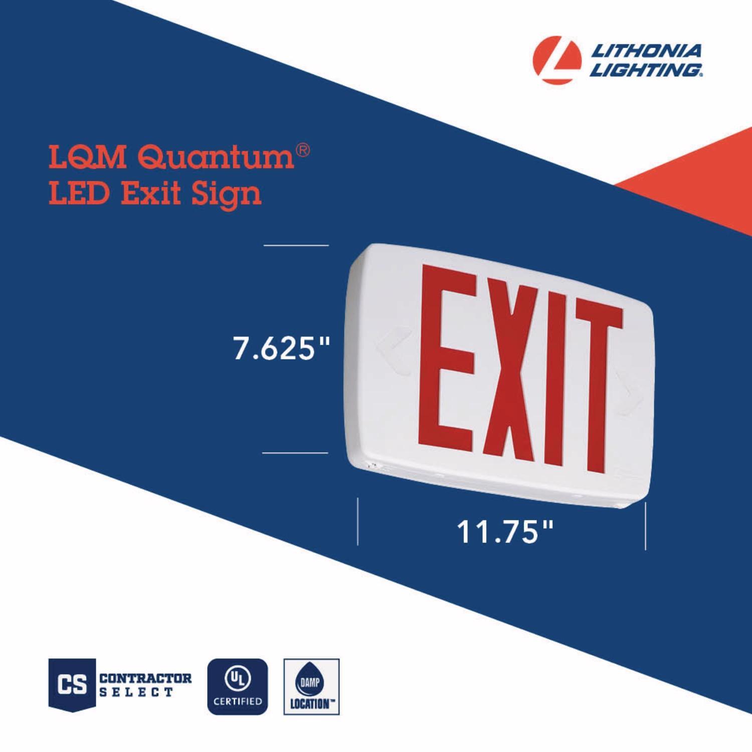 Exit LED Indoor Illuminated Sign - Stu's Home Improvement Outlet