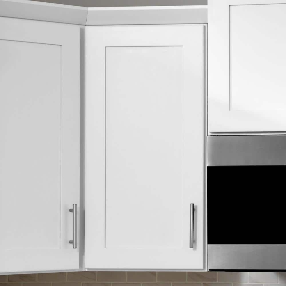Avondale Shaker Alpine White Quick Assemble Plywood 18 in Wall Kitchen Cabinet (18 in W x 30 in H x 12 in D)