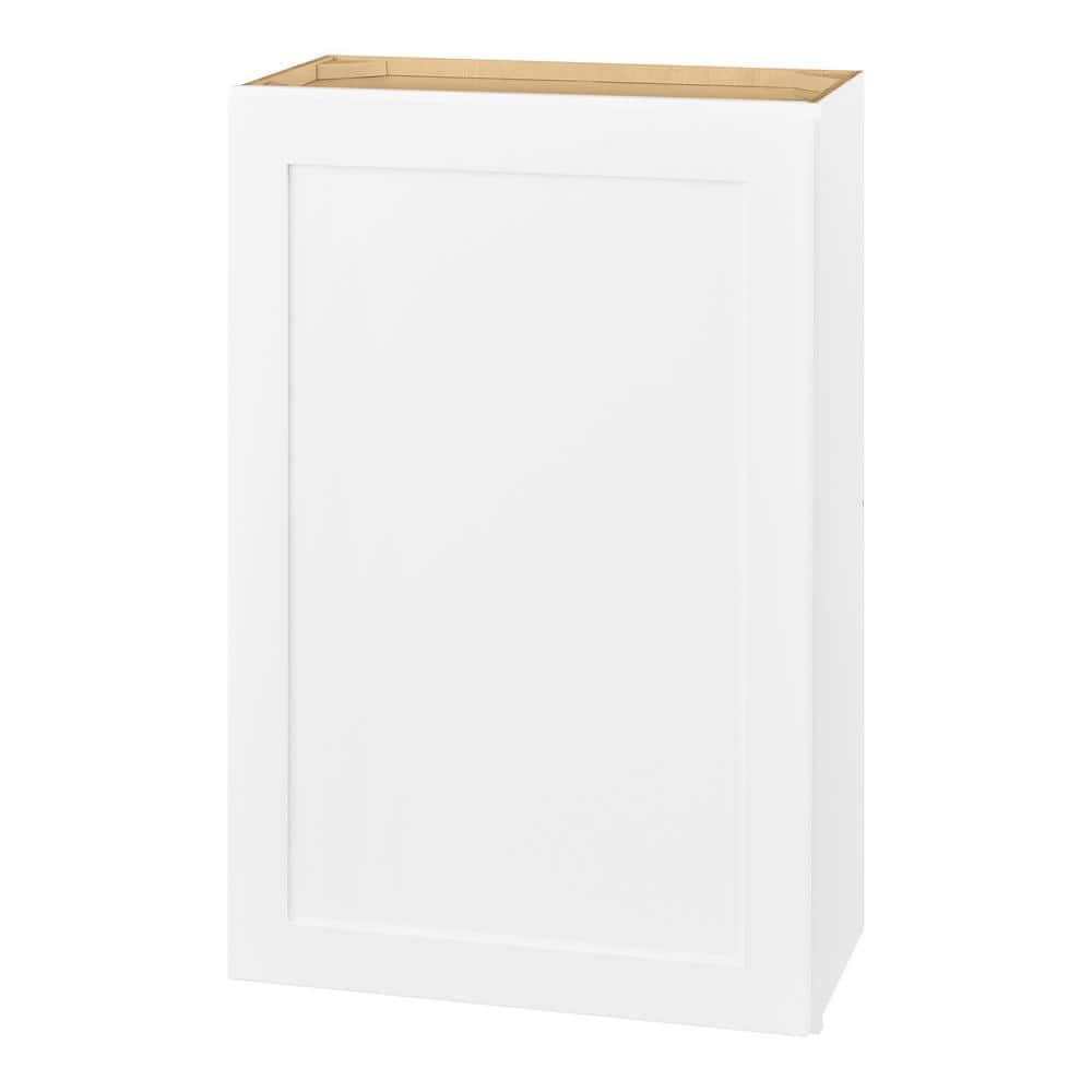 Avondale 24 in. W x 12 in. D x 36 in. H Ready to Assemble Plywood Shaker Wall Kitchen Cabinet in Alpine White