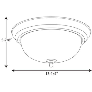 2 - Light Antique Bronze Flush Mount with Etched Umber Linen Glass - Stu's Home Improvement Outlet