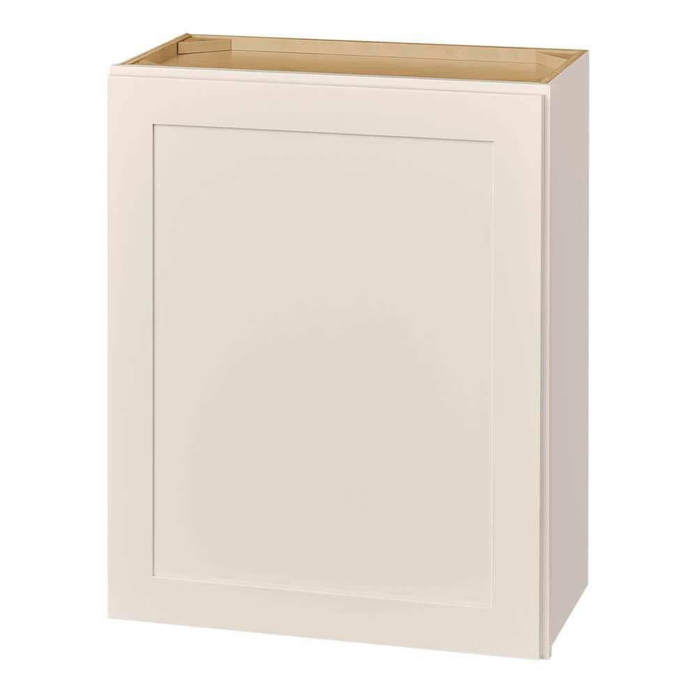 Avondale 24 in. W x 12 in. D x 30 in. H Ready to Assemble Plywood Shaker Wall Kitchen Cabinet in Antique White