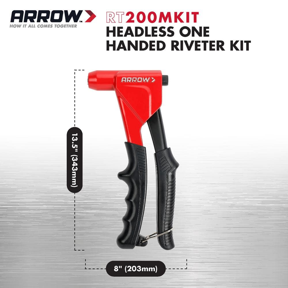 Headless 1 - Handed Swivel Rivet Tool Kit in Storage Box - Stu's Home Improvement Outlet