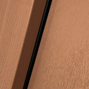 Regency 36 in. x 80 in. Modern 3 - Lite Equal Clear Glass RHIS Autumn Wheat Stain Mahogany Fiberglass Prehung Front Door - Stu's Home Improvement Outlet