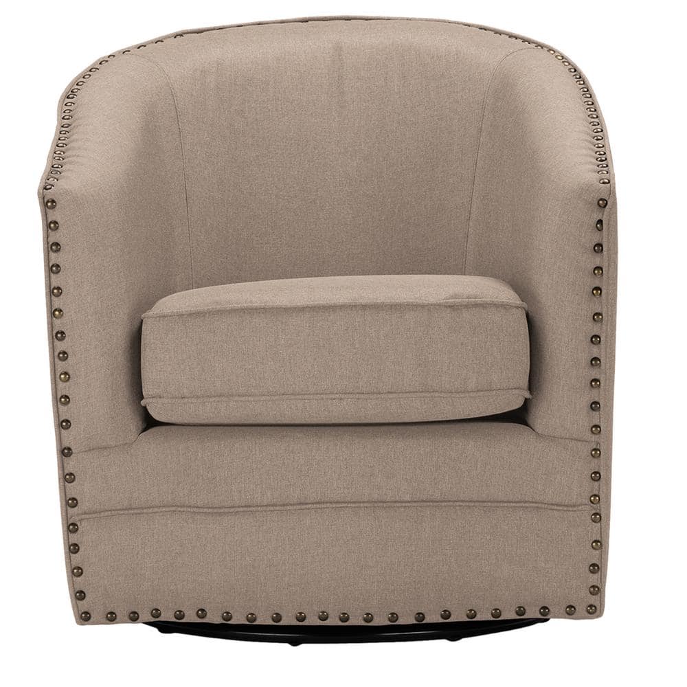 Porter Contemporary Beige Fabric Upholstered Accent Chair - Stu's Home Improvement Outlet