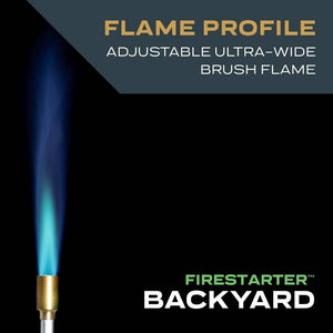 Firestarter Backyard Torch with Adjustable Flame Compatible with Propane Gas - Stu's Home Improvement Outlet