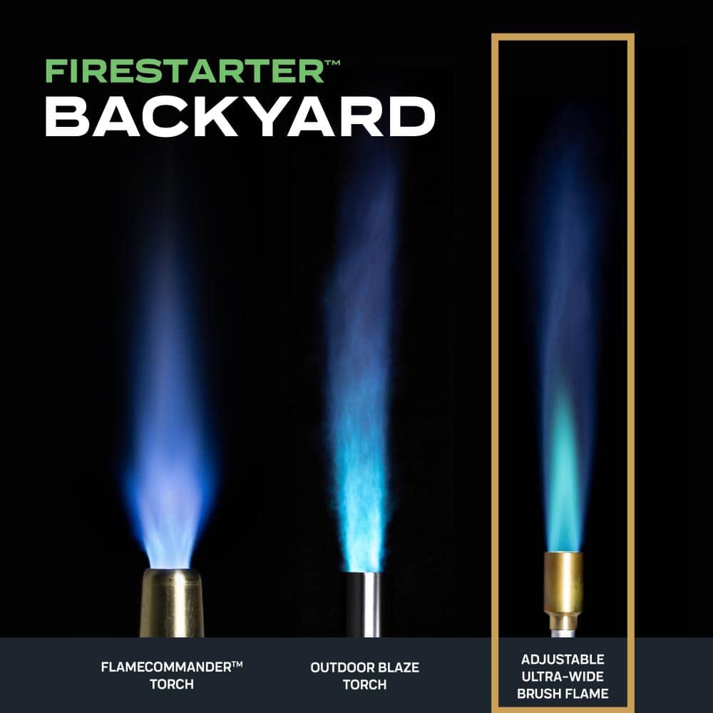 Firestarter Backyard Torch with Adjustable Flame Compatible with Propane Gas - Stu's Home Improvement Outlet