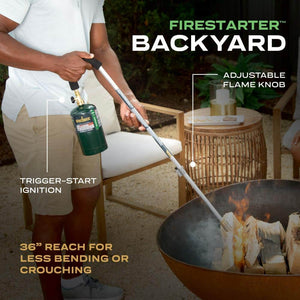 Firestarter Backyard Torch with Adjustable Flame Compatible with Propane Gas - Stu's Home Improvement Outlet
