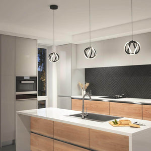 Vivaldi 16 - Watt 1 Light Matte Black Modern 3 CCT Integrated LED Mini Pendant Light Fixture for Kitchen Island - Stu's Home Improvement Outlet