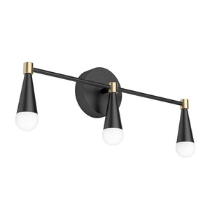 Wayden 21 in. 3 Light Matte Black & Gold Modern 3 CCT Integrated LED Vanity Light Bar for Bathroom - Stu's Home Improvement Outlet