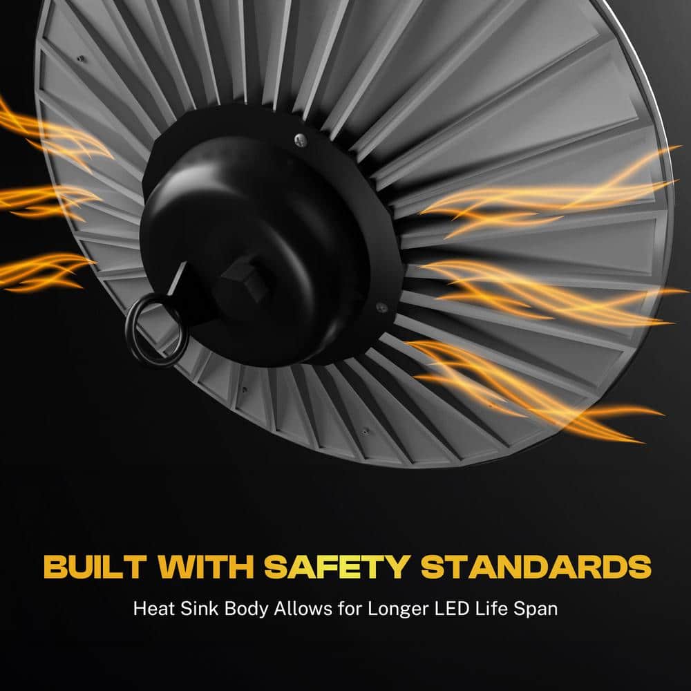 Highburst 1 ft. 60 - Watt Integrated LED Black 6,000 Lumens Dimmable High Bay Shop Light - Stu's Home Improvement Outlet