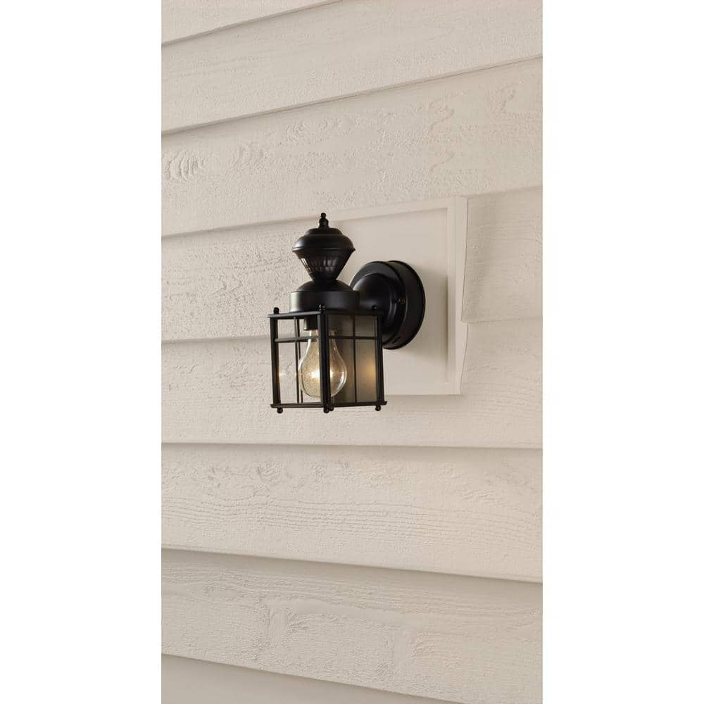 Bayside Black Farmhouse 150 - Degree Motion Sensor Outdoor 1 - Light Wall Sconce - Stu's Home Improvement Outlet
