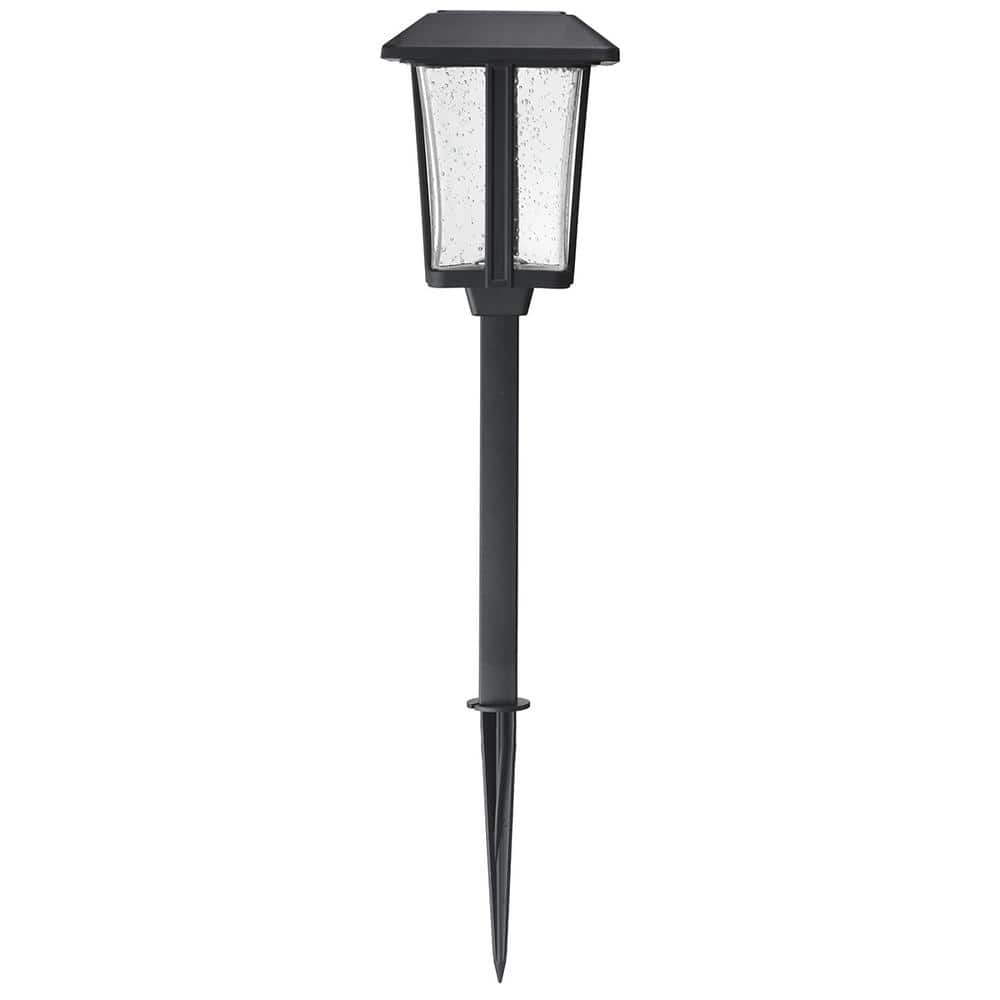 Hampton Bay Callaway Black Integrated LED Weather Resistant Outdoor Solar Path Light (4 - Pack) - Stu's Home Improvement Outlet