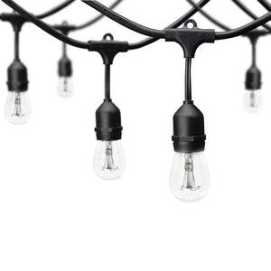 Hampton Bay 12 - Light 24 ft. Indoor/Outdoor Plug - In Incandescent Edison Bulb String Light - Stu's Home Improvement Outlet