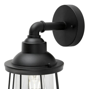 1 - Light Black Hardwired Outdoor Nautical Wall Lantern Sconce - Stu's Home Improvement Outlet