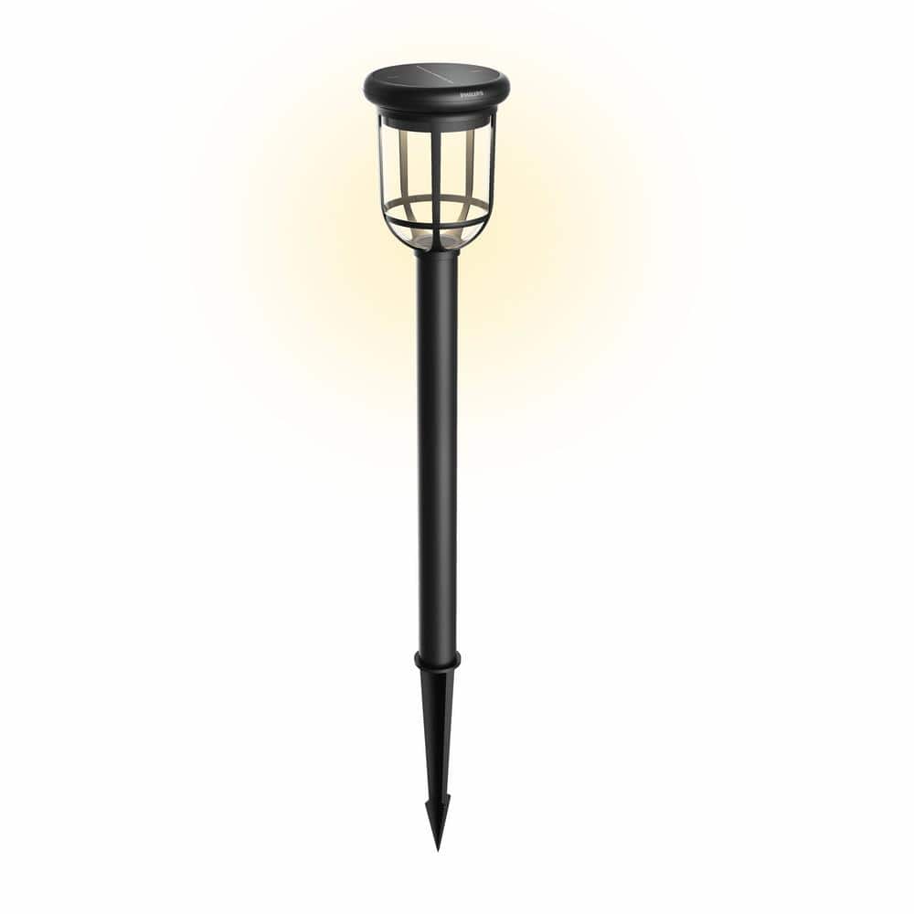 Capri Outdoor Solar Integrated LED Path Light Black High Brightness Weather Resistant Path Light (1 - Pack) - Stu's Home Improvement Outlet