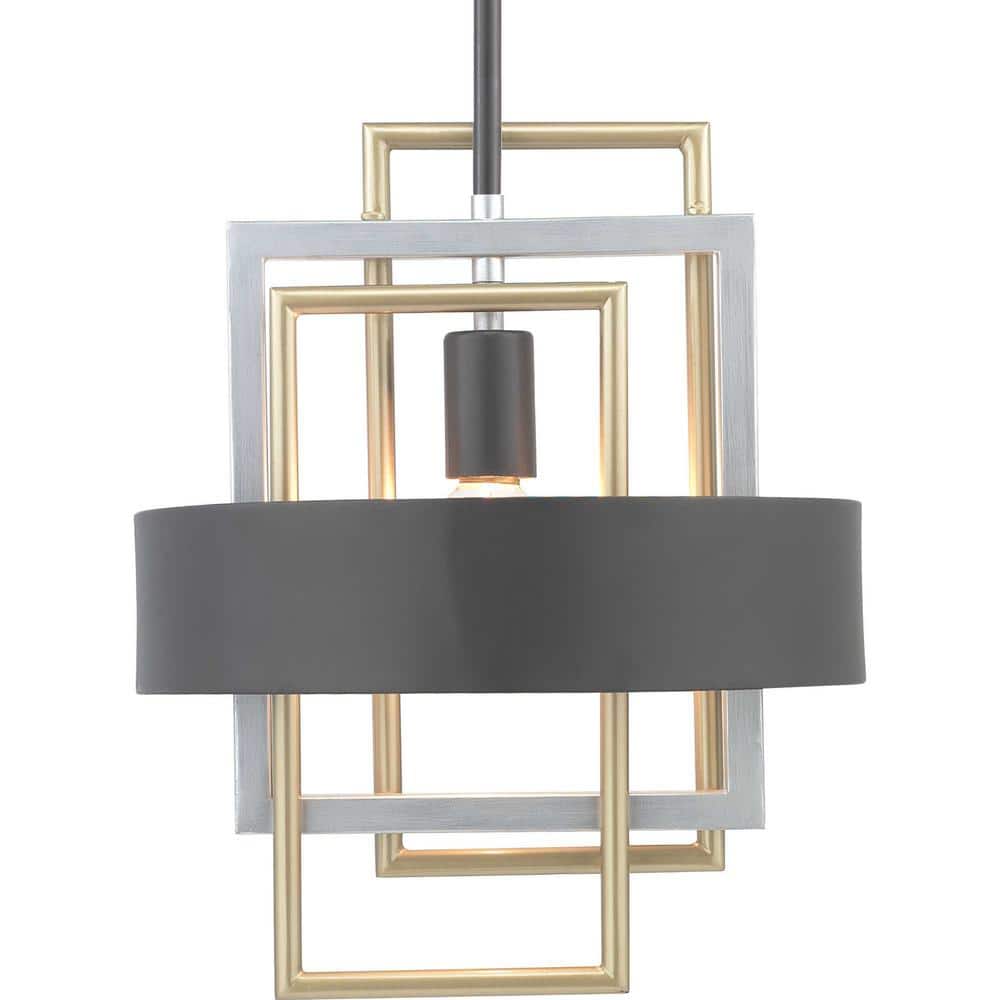 Adagio Collection 1-Light Black Mini-Pendant