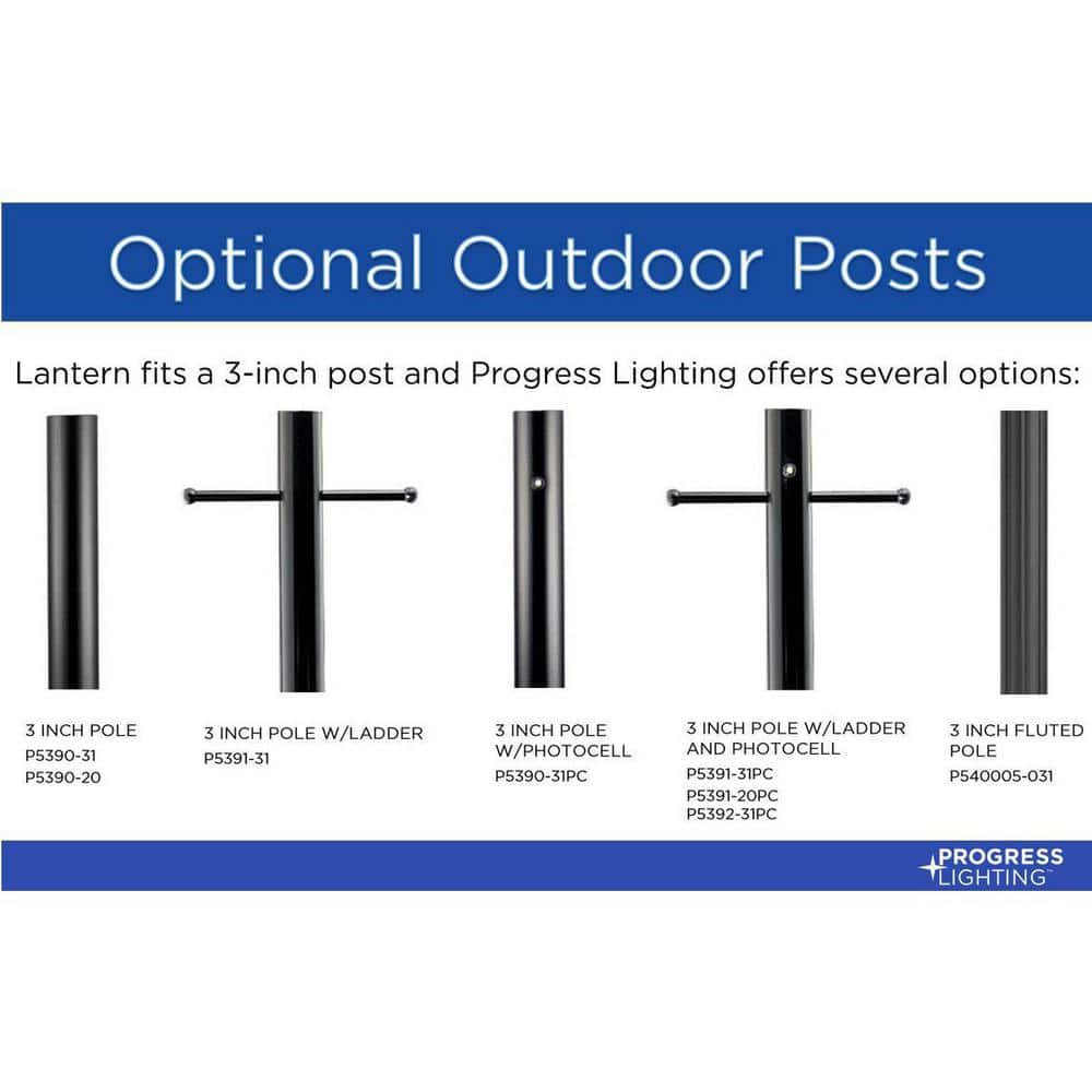 Welbourne Collection 1 - Light Textured Black Clear Beveled Glass Traditional Outdoor Post Lantern Light - Stu's Home Improvement Outlet