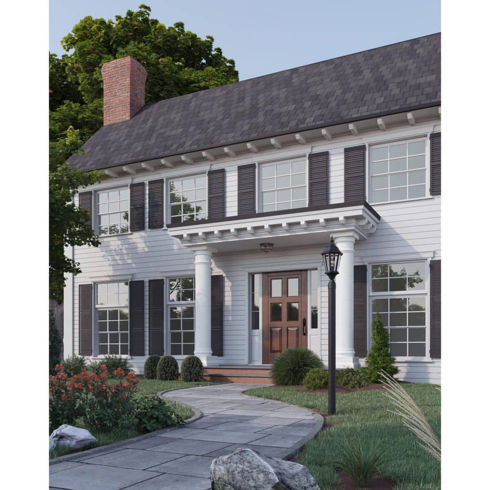 Welbourne Collection 1 - Light Textured Black Clear Beveled Glass Traditional Outdoor Post Lantern Light - Stu's Home Improvement Outlet