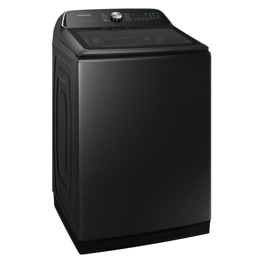 5.5 cu.ft. Extra-Large Capacity Smart Top Load Washer with Super Speed in Brushed Black