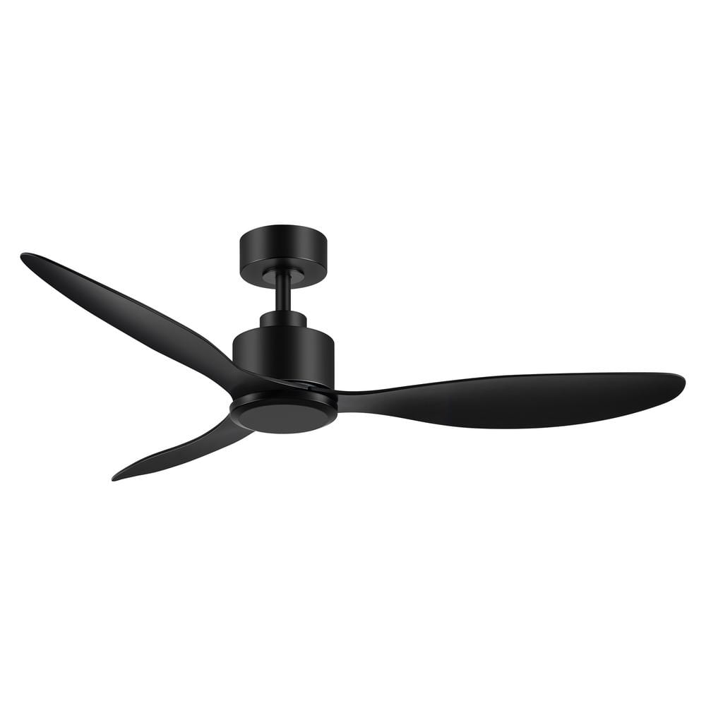 Sawyer 52 in. 6-Speed Indoor Black Ceiling Fan with DC Motor and Remote Control Included