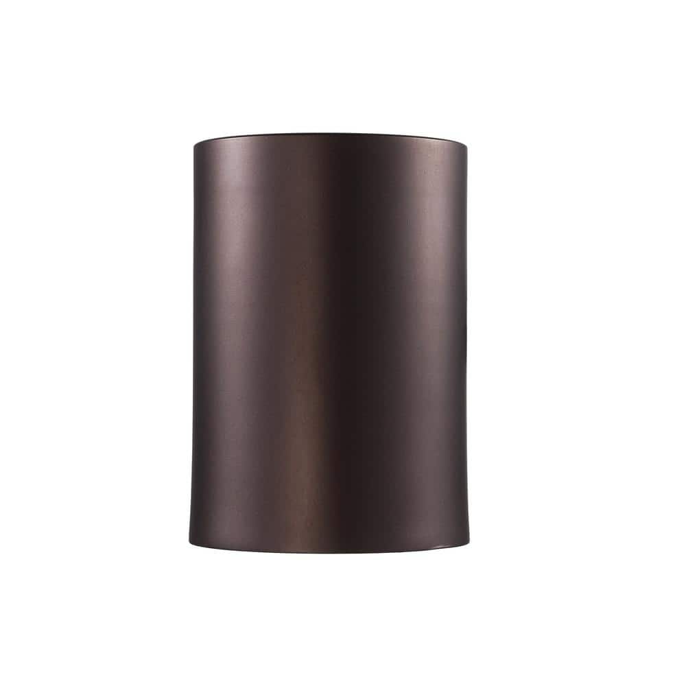 Cali 1 - Light Small Bronze Cylinder Outdoor Wall Light Fixture - Stu's Home Improvement Outlet