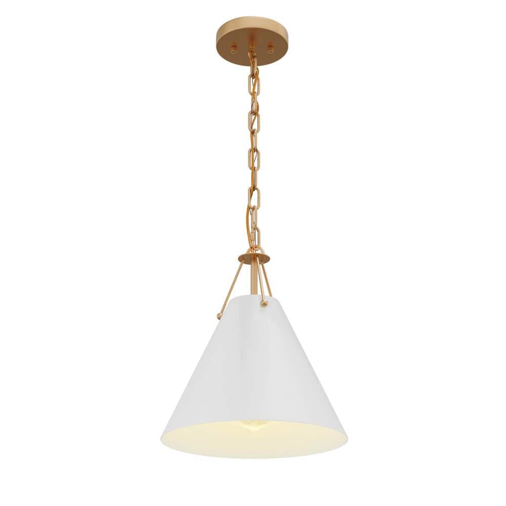 13.8 in. 1 - Light Bronze Kitchen Island Farmhouse Pendant Lighting Fixture Industrial Metal Chandeliers - Stu's Home Improvement Outlet