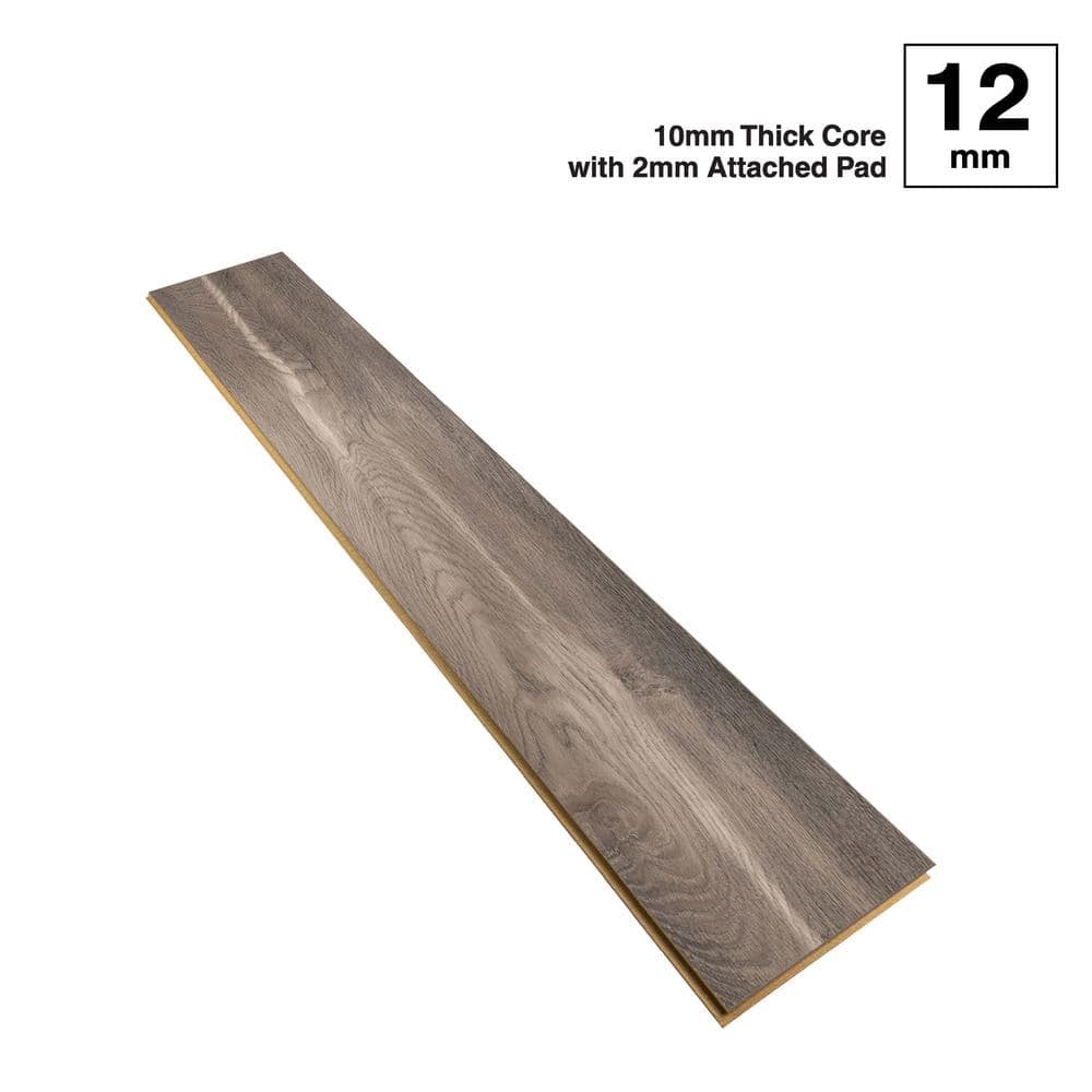 Brookstone Oak 12 mm T x 8 in. W Waterproof Laminate Wood Flooring(15.94 sq. ft./Case)