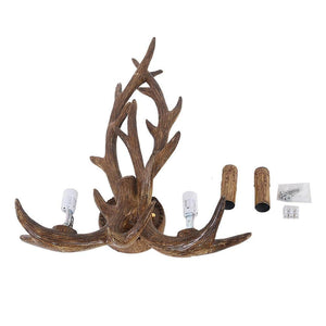 Nimbus Rustic Retro Antler 2 - Light Brown Wall Sconce - Stu's Home Improvement Outlet