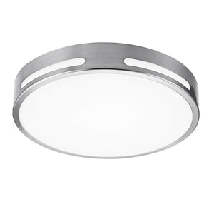 Flexinstall LED 10 in. Brushed Nickel Cut Out Detail Recessed Ceiling Light for Home with 5CCT DuoBright Dimming - Stu's Home Improvement Outlet