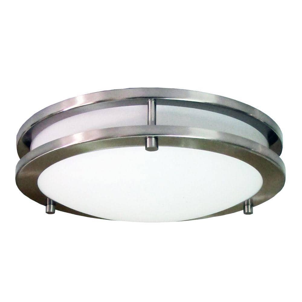 HomeSelects Saturn 3 - Light Brushed Nickel Flush Mount - Stu's Home Improvement Outlet
