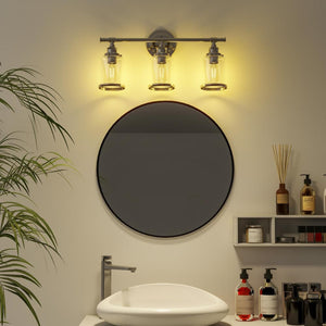 23.5 in. 3 - Light Brushed Nickel Vanity Lights and Bathroom Fixture Combo Set - Stu's Home Improvement Outlet