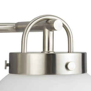 Silverdale Collection 22 in 3 - Light Brushed Nickel Soft Modern Vanity Light for Bathrooms - Stu's Home Improvement Outlet