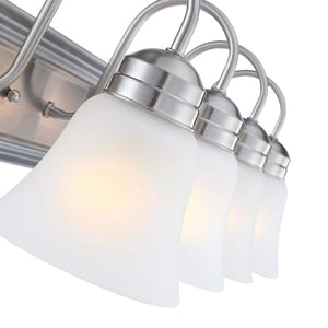 Brush 25.49 in. 4 - Light Brushed Nickel Vanity Light - Stu's Home Improvement Outlet