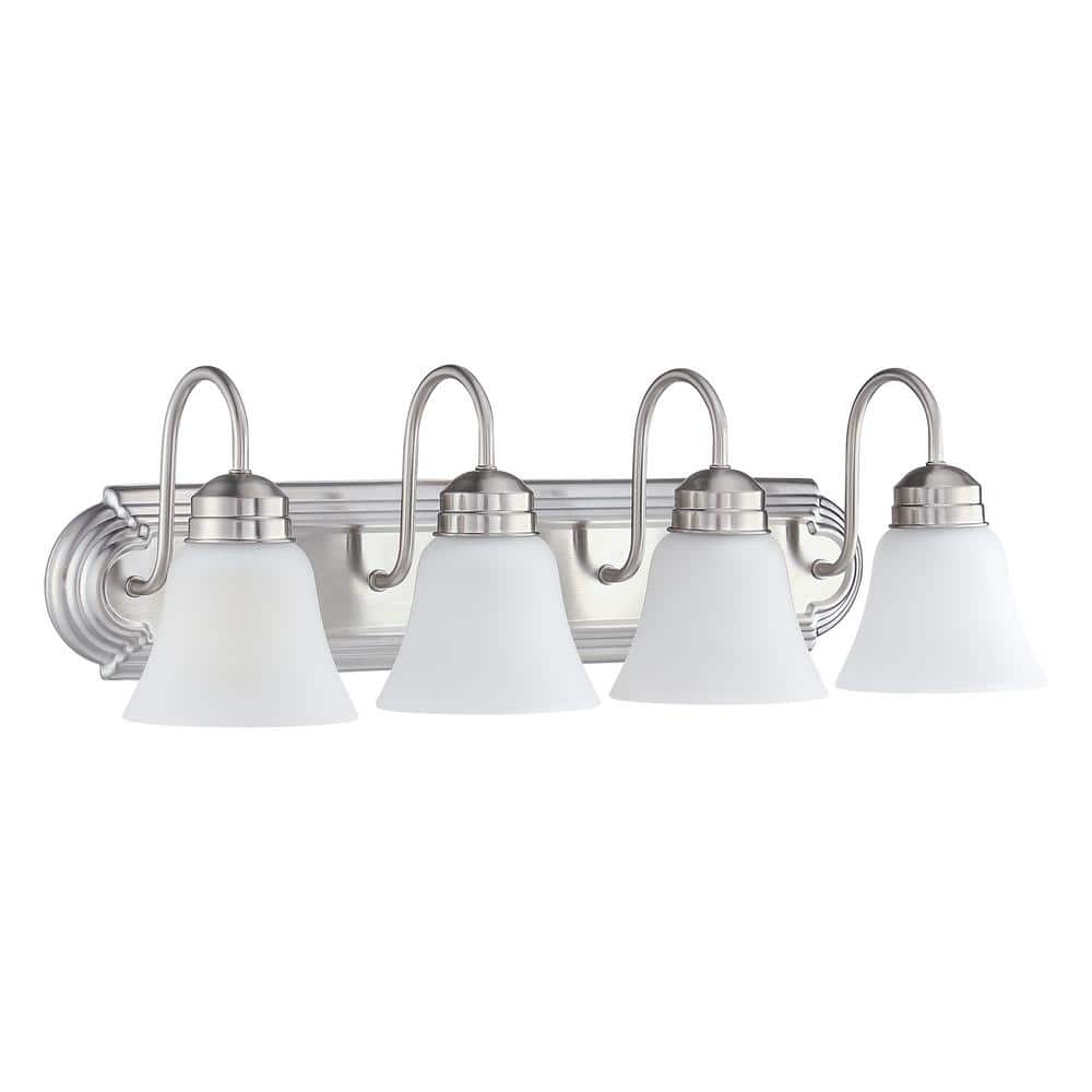 Brush 25.49 in. 4 - Light Brushed Nickel Vanity Light - Stu's Home Improvement Outlet