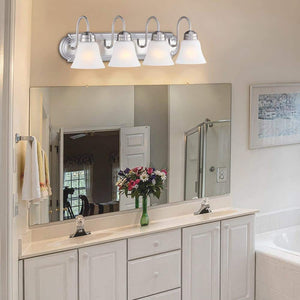 Brush 25.49 in. 4 - Light Brushed Nickel Vanity Light - Stu's Home Improvement Outlet