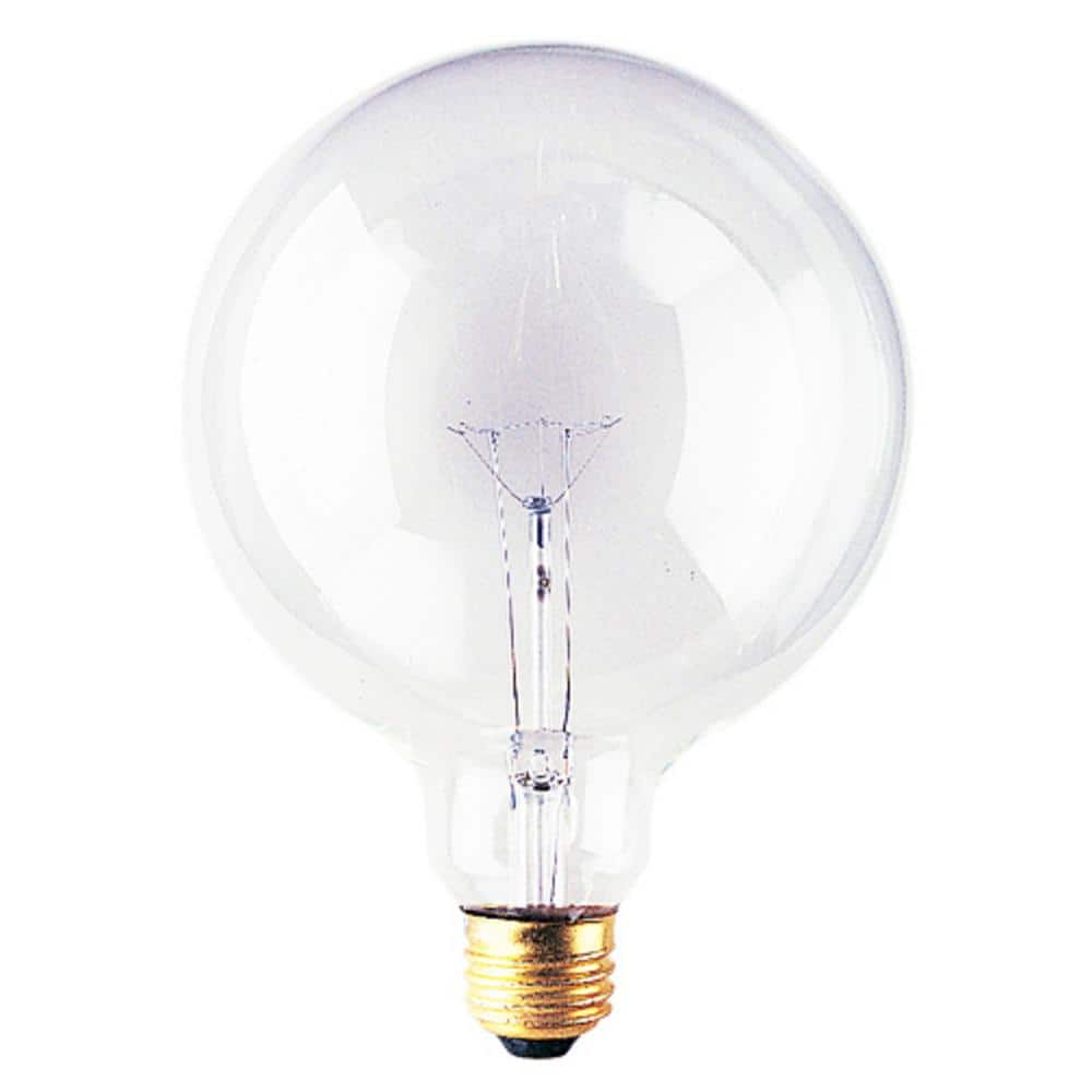40 - Watt Warm White Light G40 (E26) Medium Screw Base Dimmable Clear Incandescent Light Bulb, 2700K - Stu's Home Improvement Outlet