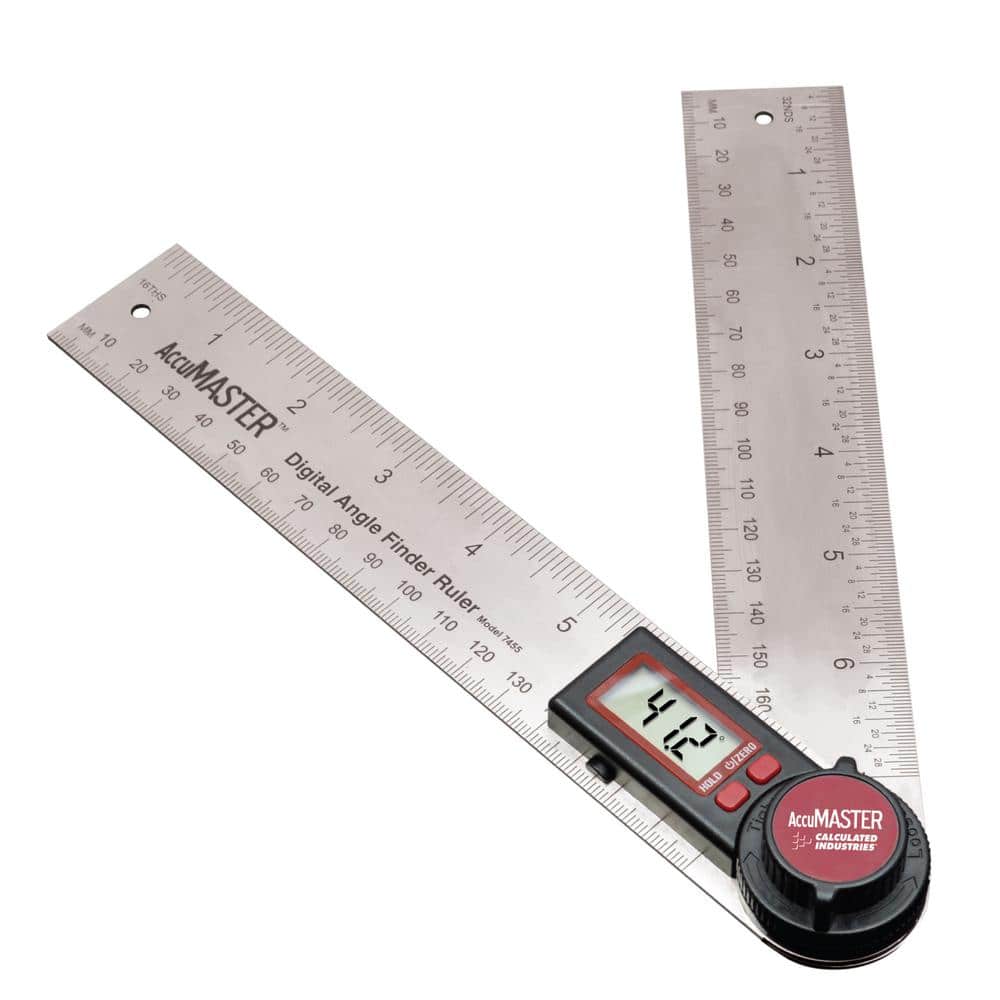AccuMASTER Digital 7 in. Angle Finder Protractor and Ruler - Stu's Home Improvement Outlet