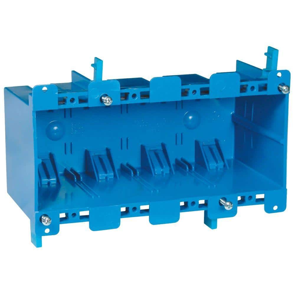4-Gang 71 cu. in. Electrical PVC Old Work Electrical Switch and Outlet Box (B468R)