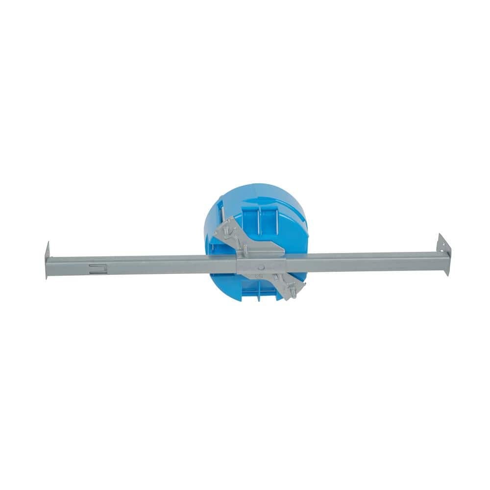 1-Gang 4 in. 20 cu. in. Electrical PVC New Work Fan Rated Electrical Ceiling Box with Large Hanger Bar (B620KR-CFB)