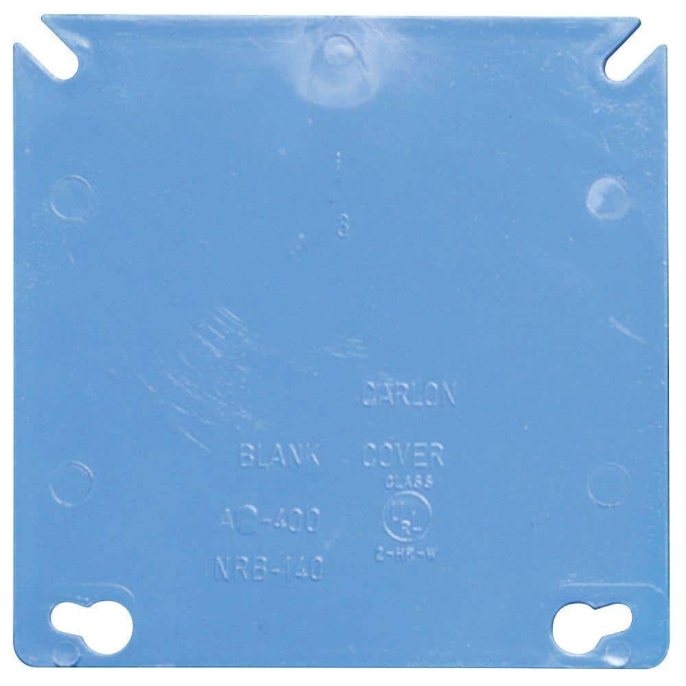 2 - Gang 4 in. Blank Electrical PVC Electrical Box Cover - Stu's Home Improvement Outlet