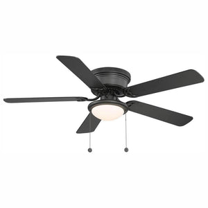 PRIVATE BRAND UNBRANDED Hugger 52 in. LED Indoor Black Ceiling Fan with Light Kit - Stu's Home Improvement Outlet