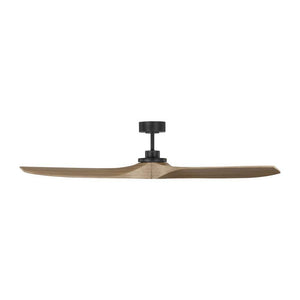 Collins 60 in. Smart Home Indoor/Outdoor Matte Black Ceiling Fan with Natural Honey Blades, DC Motor and Remote - Stu's Home Improvement Outlet