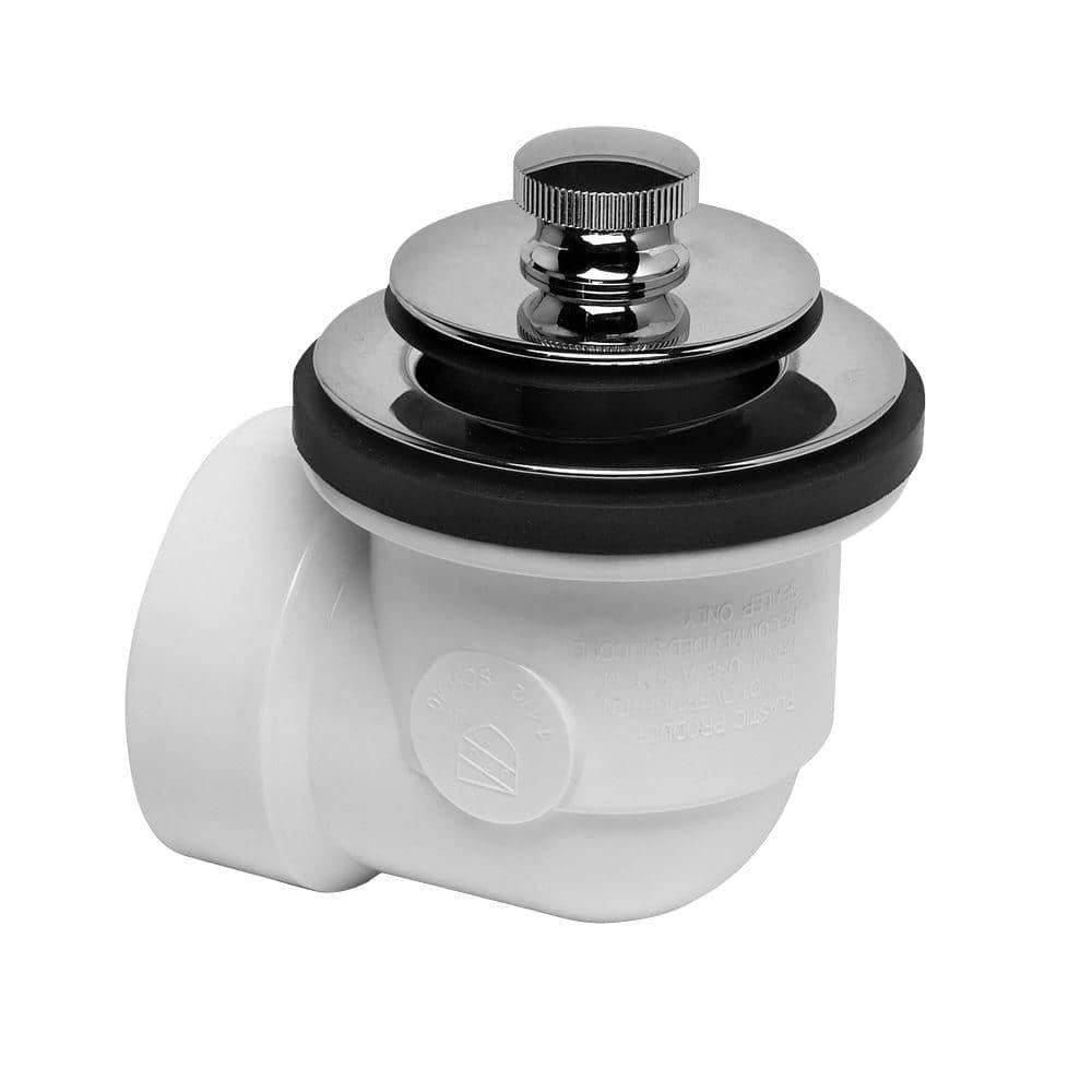 Schedule 40 PVC Bathtub Drain Waste and Overflow Kit with Chrome Drain Stopper
