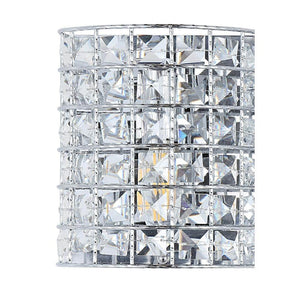 Clara Deco 24 in. 3 - Light Metal/Crystal Classic Glam LED Vanity Light, Chrome - Stu's Home Improvement Outlet