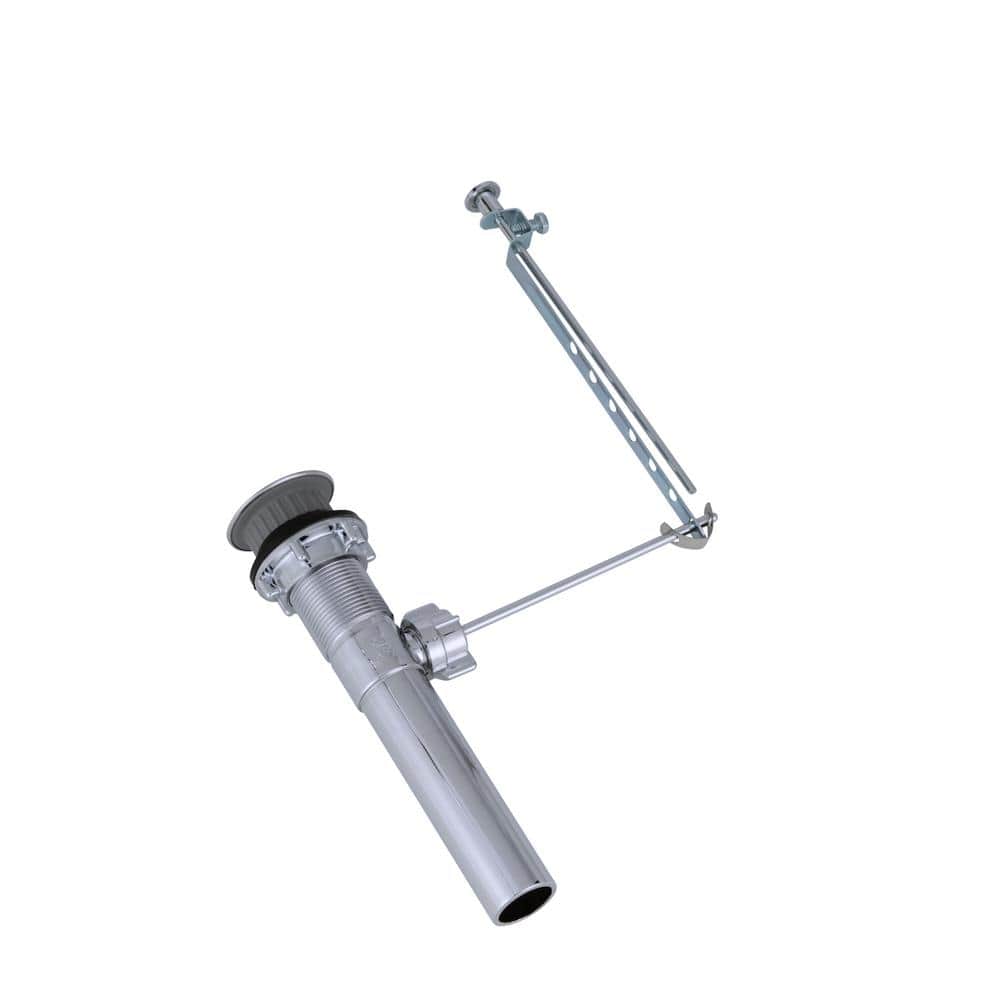 1-1/4 in. Chrome-Plated Plastic Sink Drain Pop-Up Drain Assembly