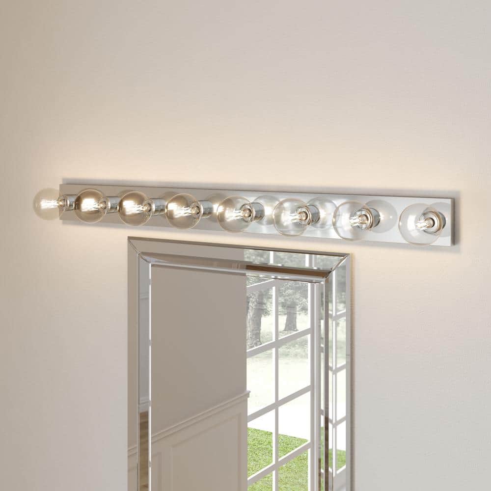 Broadway Collection 8 - Light Polished Chrome Traditional Bath Vanity Light - Stu's Home Improvement Outlet