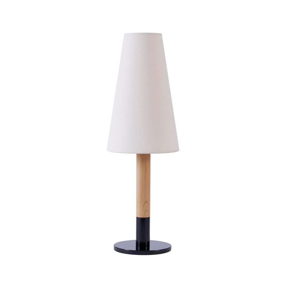 Brightech Arthur 18.98 in. LED Oak Wood Modern Empire Dimmable Bedside Nightstand Desk Lamp - Stu's Home Improvement Outlet